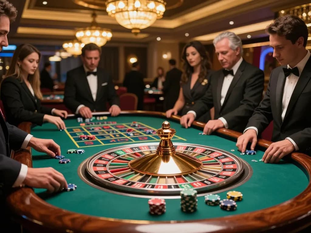 Watch players engage at the roulette table in the vibrant atmosphere of https://rr888.shopping/ casino.