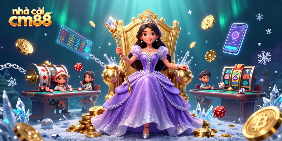 Experience the excitement of nhà cái cm88 with a glamorous royal casino scene.