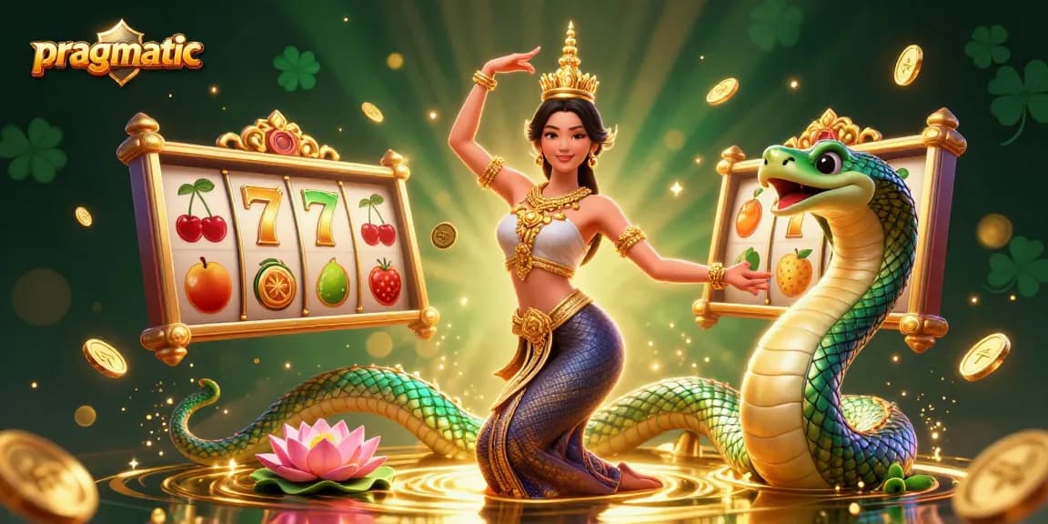 Experience pragmatic gaming with vibrant slot reels and a captivating Asian theme.