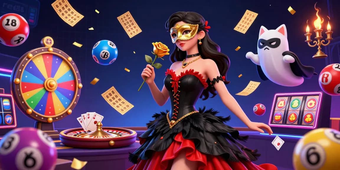 Engage with the vibrant world of red88, featuring a captivating woman and dynamic casino elements, enjoying the thrill of gaming.