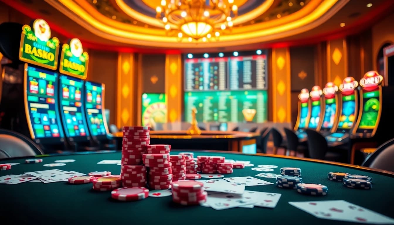 Engage in thrilling games at https://bem88.com with vibrant casino tables and exciting slot machines.
