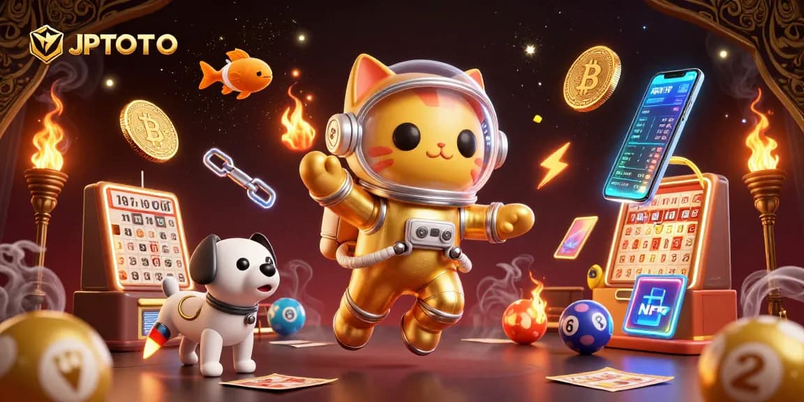 JPTOTO engages players in excitement with lottery-style gameplay and dynamic visuals in a vibrant 3D scene.
