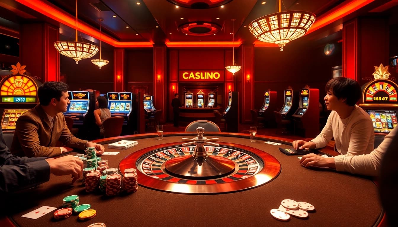 Experience the excitement of k88win with engaging poker scenes and vibrant casino action.