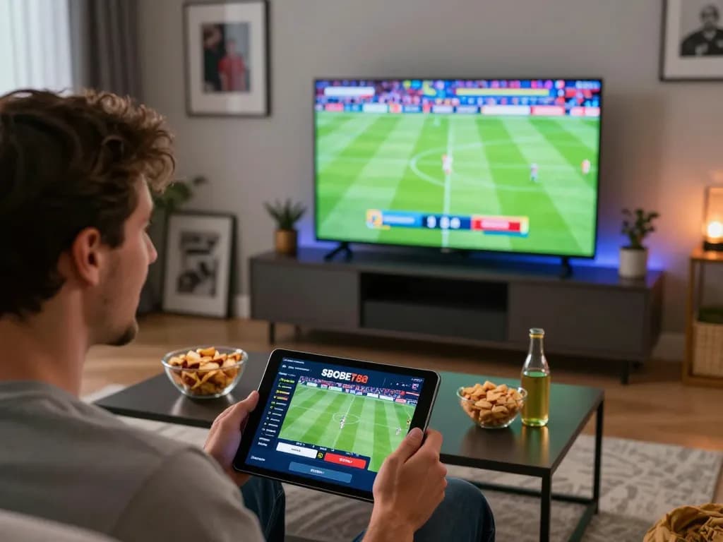 SBOBET88 login for competitive sports betting while watching a live match at home