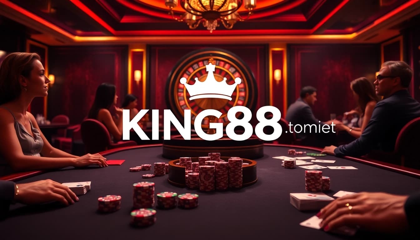 Experience thrilling gaming at King88 com with vibrant casino tables and engaging players.