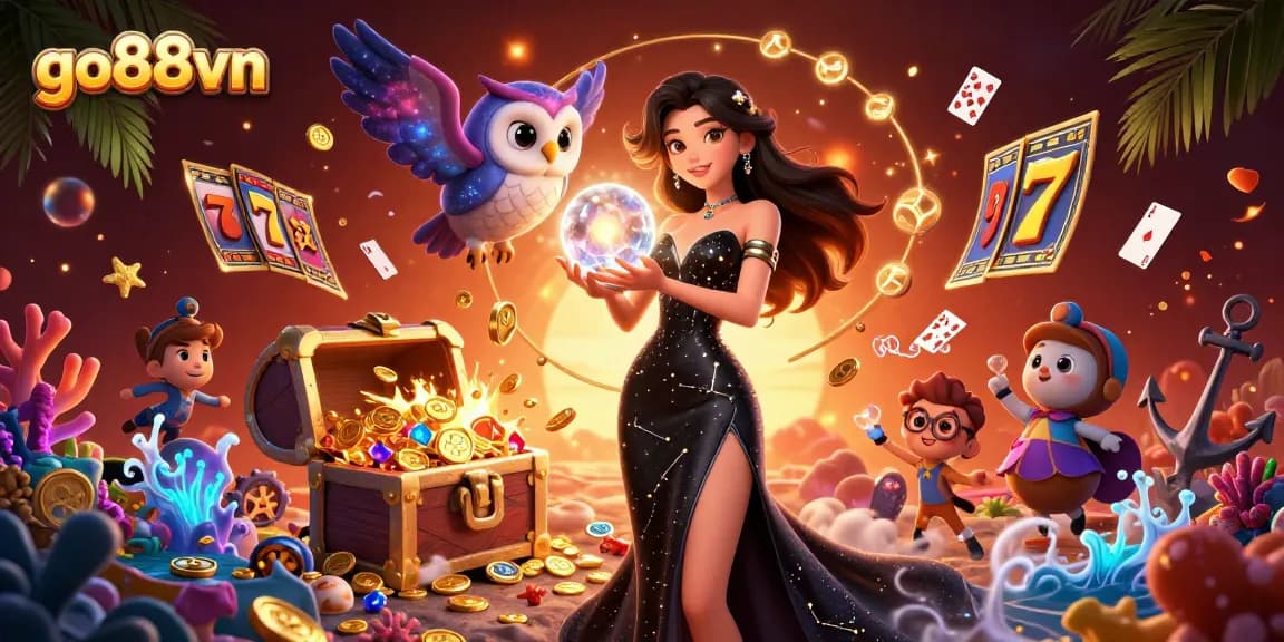 Experience thrilling gameplay with go88vn's exciting casino visuals, showcasing vibrant slot elements.