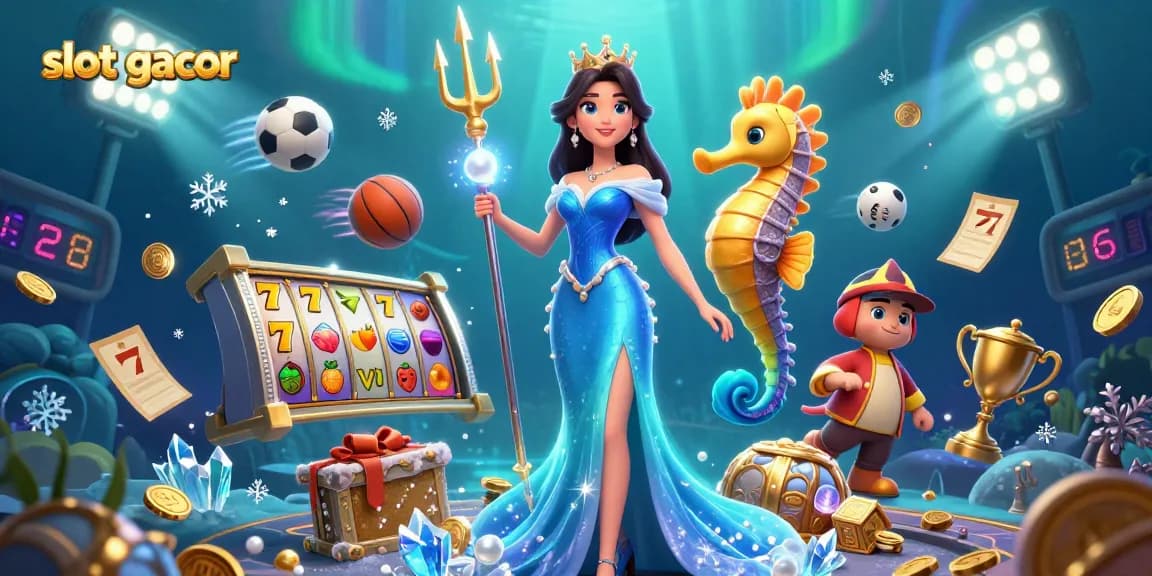 Rasakan aksi slot gacor yang mendebarkan dengan elemen 3D yang hidup dan karakter yang menunjukkan kegembiraan permainan online.