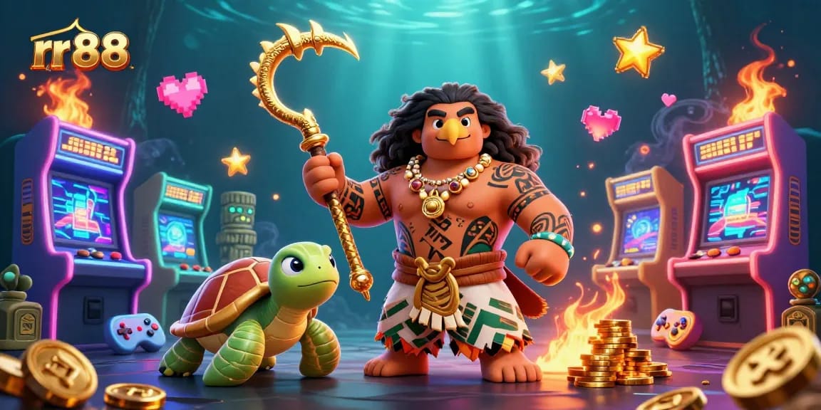 Experience the excitement of rr 88 with vibrant casino-themed characters and dynamic game elements.
