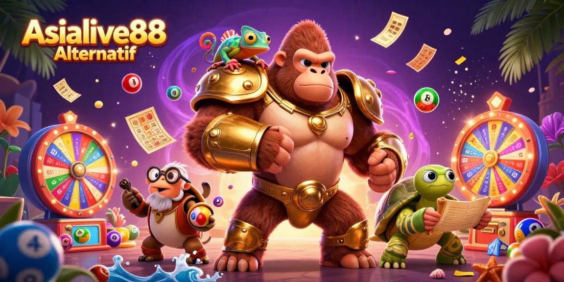 Experience excitement with Asialive88 Alternatif, featuring vibrant lottery balls and jackpots.