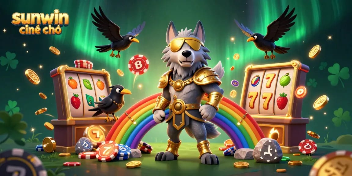 Play at sunwin chính chủ and enjoy thrilling slot games amid vibrant casino graphics.