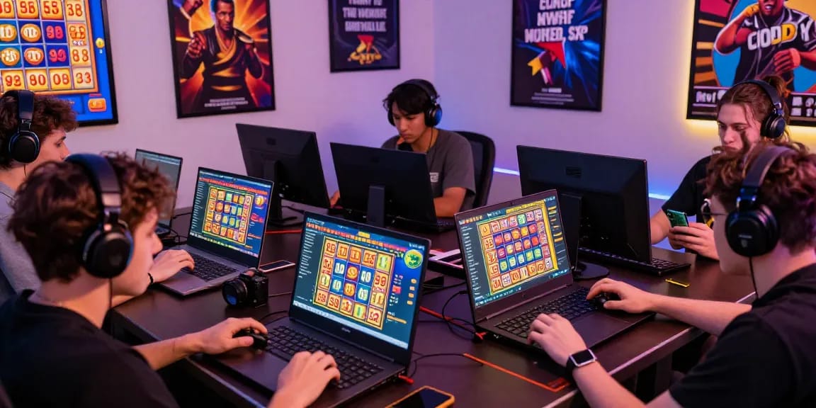 Engaged players enjoying ngamenjitu online lottery and slot games in an immersive gaming atmosphere.