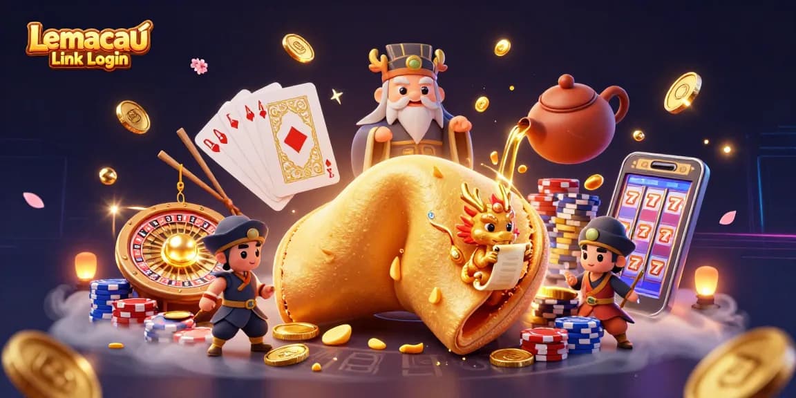Engage with the Lemacau Link Login for a thrilling casino experience, showcasing illuminated slot content and vibrant games.