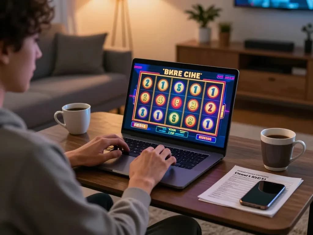 Spin thrilling reels on IDC88JOKER while enjoying a cozy home gaming experience.