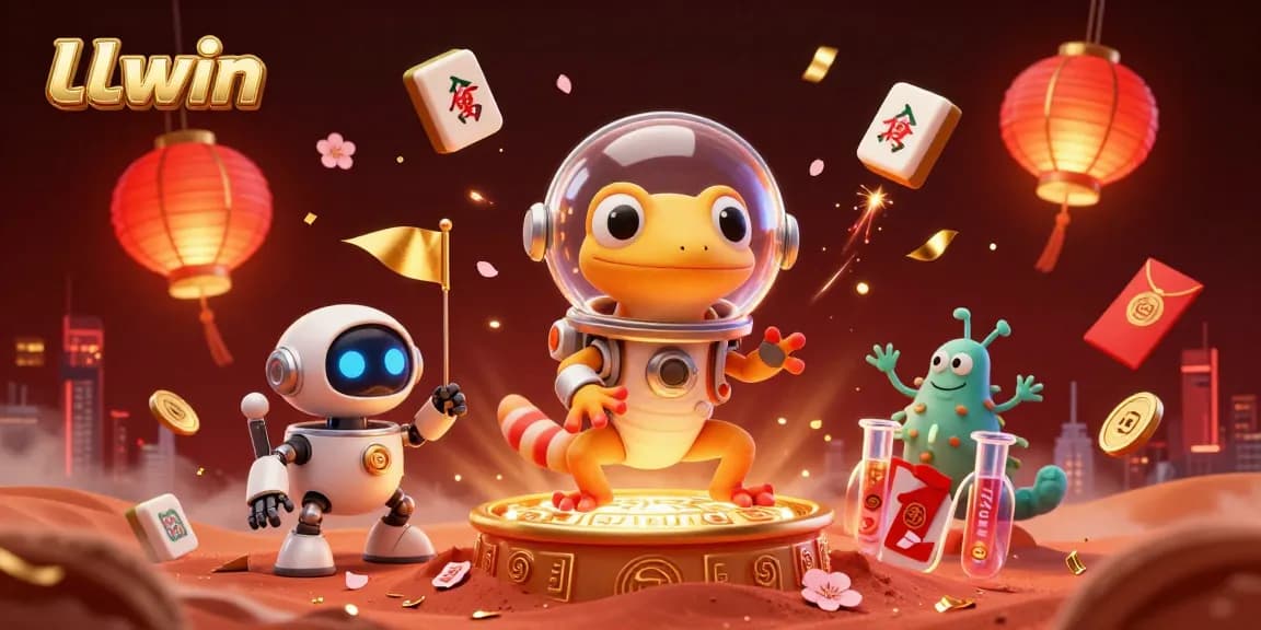 Engage with LLwin's thrilling casino adventure in a vibrant alien world filled with excitement and games.