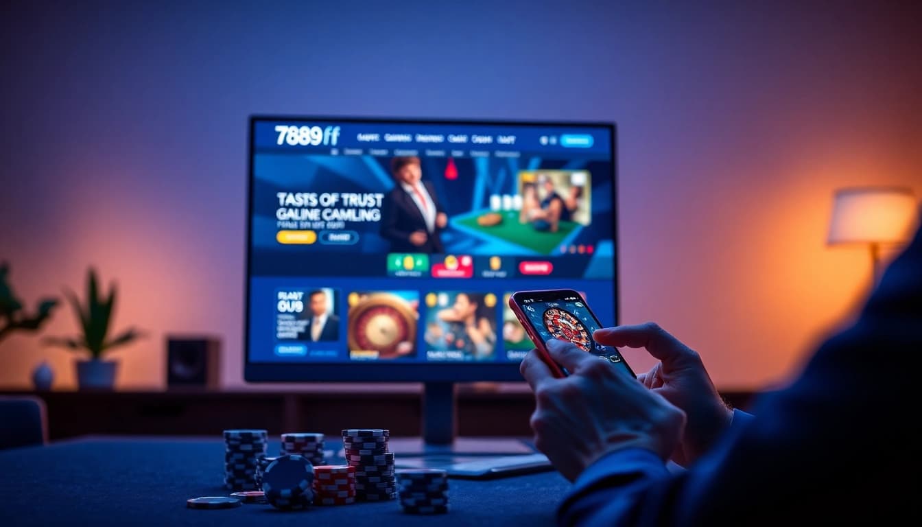 Interactive gambling interface of 789f showcasing modern casino games.