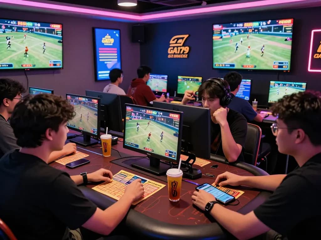 Exciting online betting atmosphere at https://ga179i.com/ with players engaged in live cockfighting.