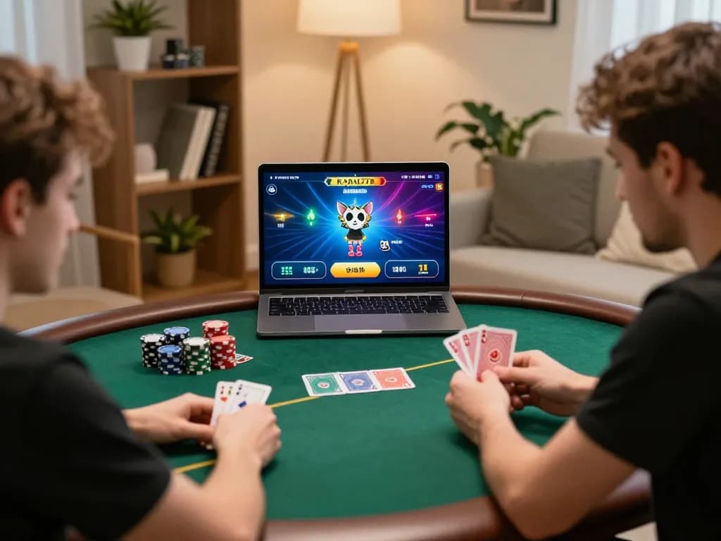 KADAL778 players strategizing in exciting online poker game environment.
