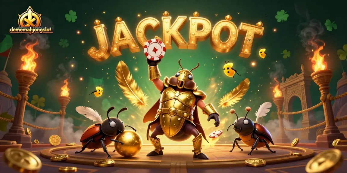 Engaging visual of demomahjongslot featuring colorful characters and casino elements in an exciting scene.
