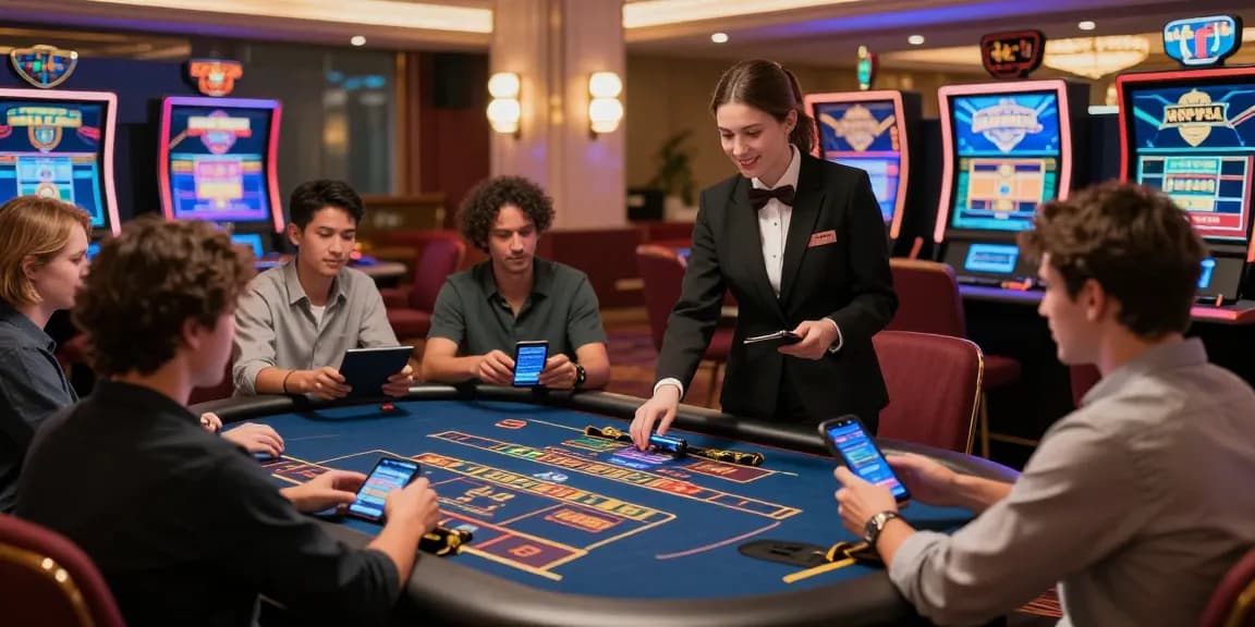 Engaged players enjoying betebet's online casino experience with live dealers in an immersive digital environment.