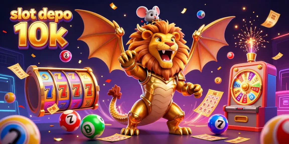 Experience the excitement of slot depo 10k with vibrant slots, lucky 7s, and golden jackpots.