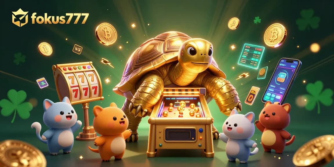 Play slots now on fokus777 with a dynamic pinball machine tortoise and rich gaming elements.