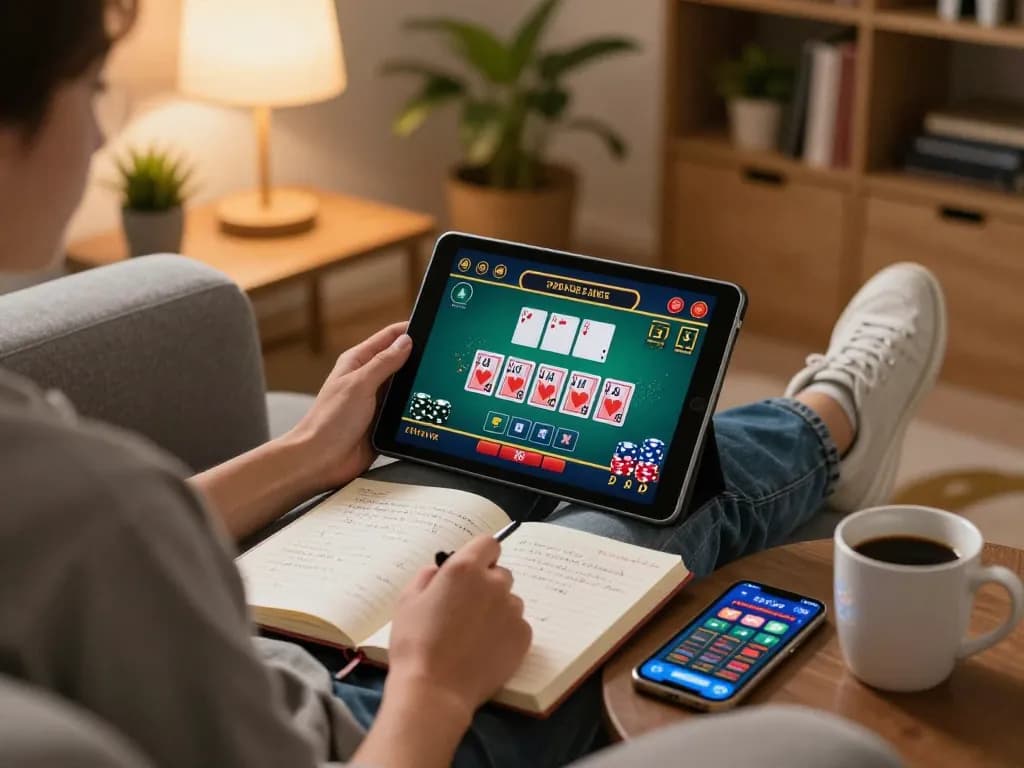 Experience the thrill of TG88 as you play live dealer blackjack online from a cozy home setup.