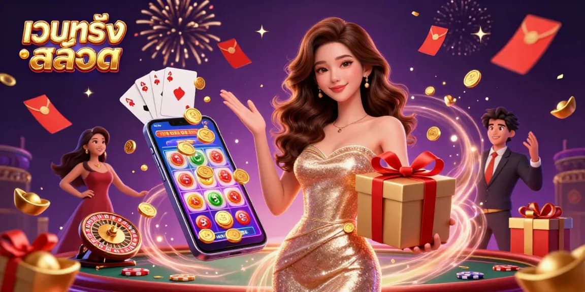 สัมผัสชัยชนะที่น่าตื่นเต้นกับ เว็บตรงสล็อต ที่มีฉากสุดหรูของเกมสล็อตที่มีเทศกาลและเหรียญทอง