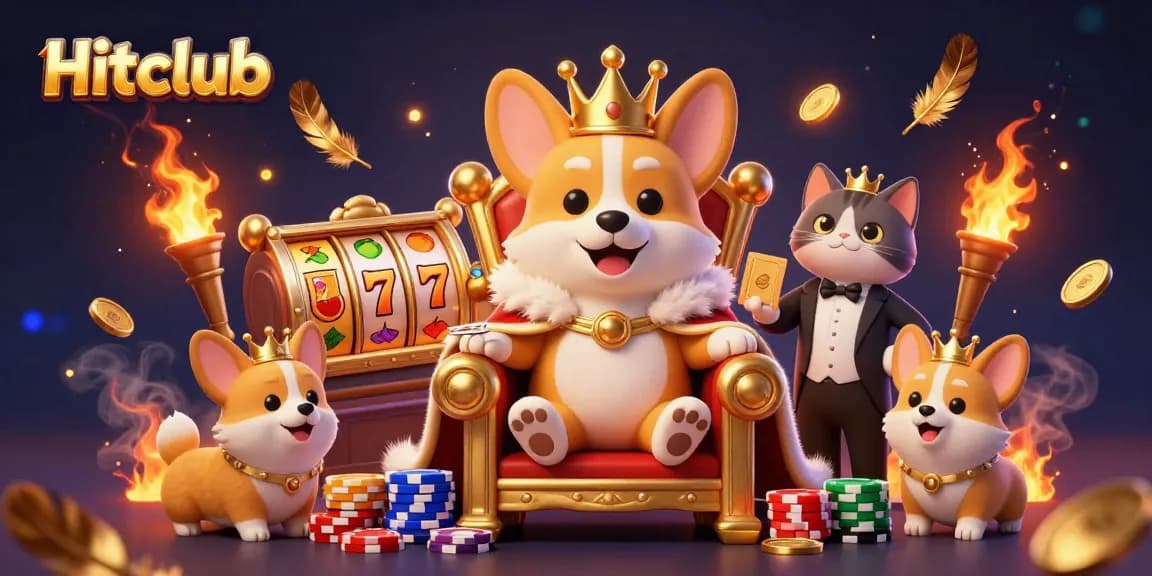 Hitclub engages players with vibrant jackpots and exciting slots in a visual 3D cartoon scene.