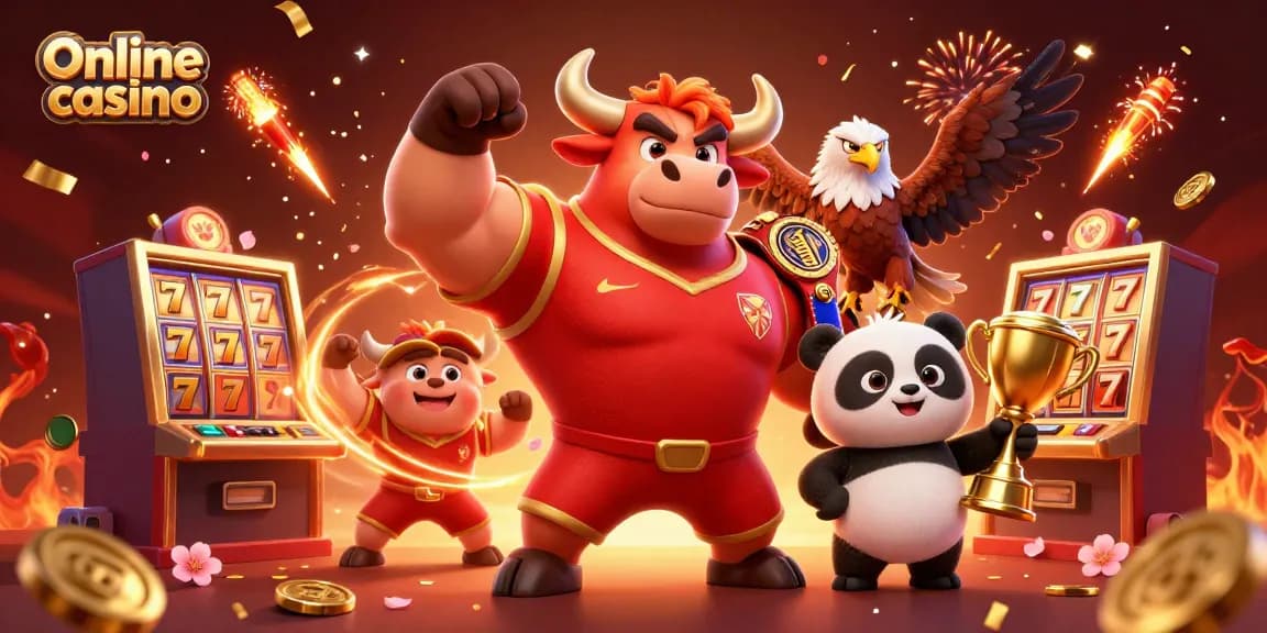 Engage in an exciting Online casino experience with animated characters and vibrant gaming elements.