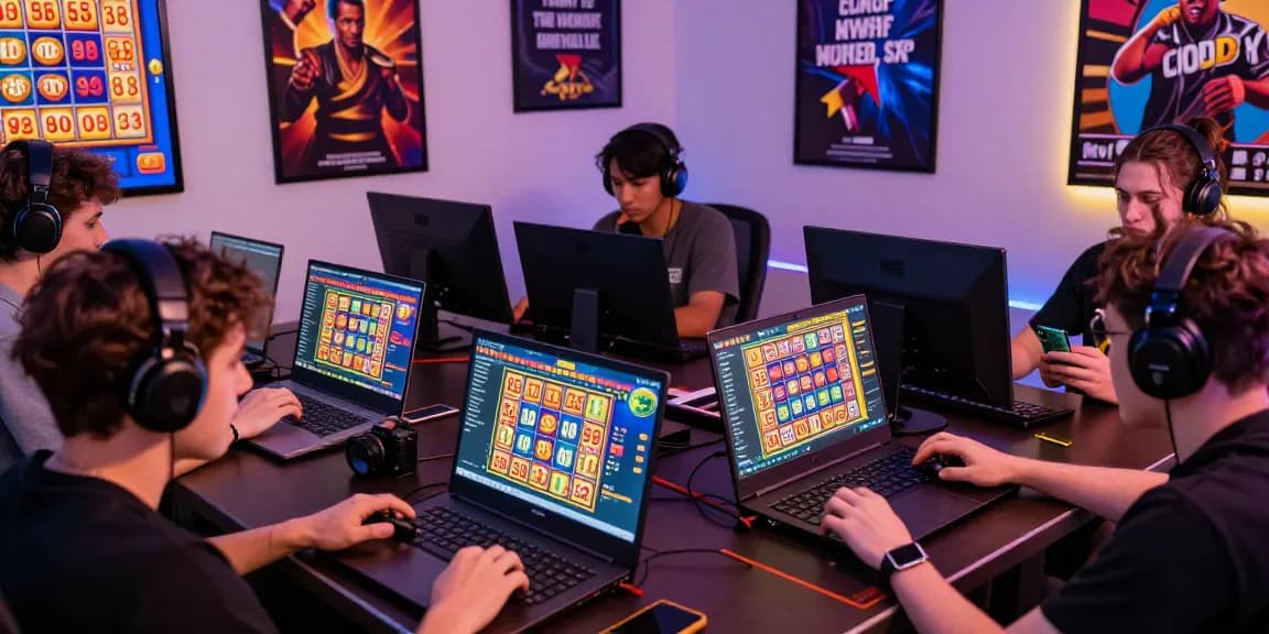 Engaged players enjoying ngamenjitu online lottery and slot games in an immersive gaming atmosphere.