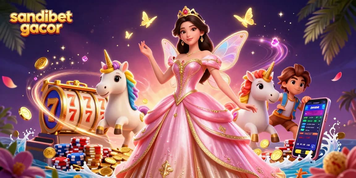 Rasakan sensasi sandibet gacor dengan wanita Asia glamor, unicorn, dan elemen kasino yang dinamis.
