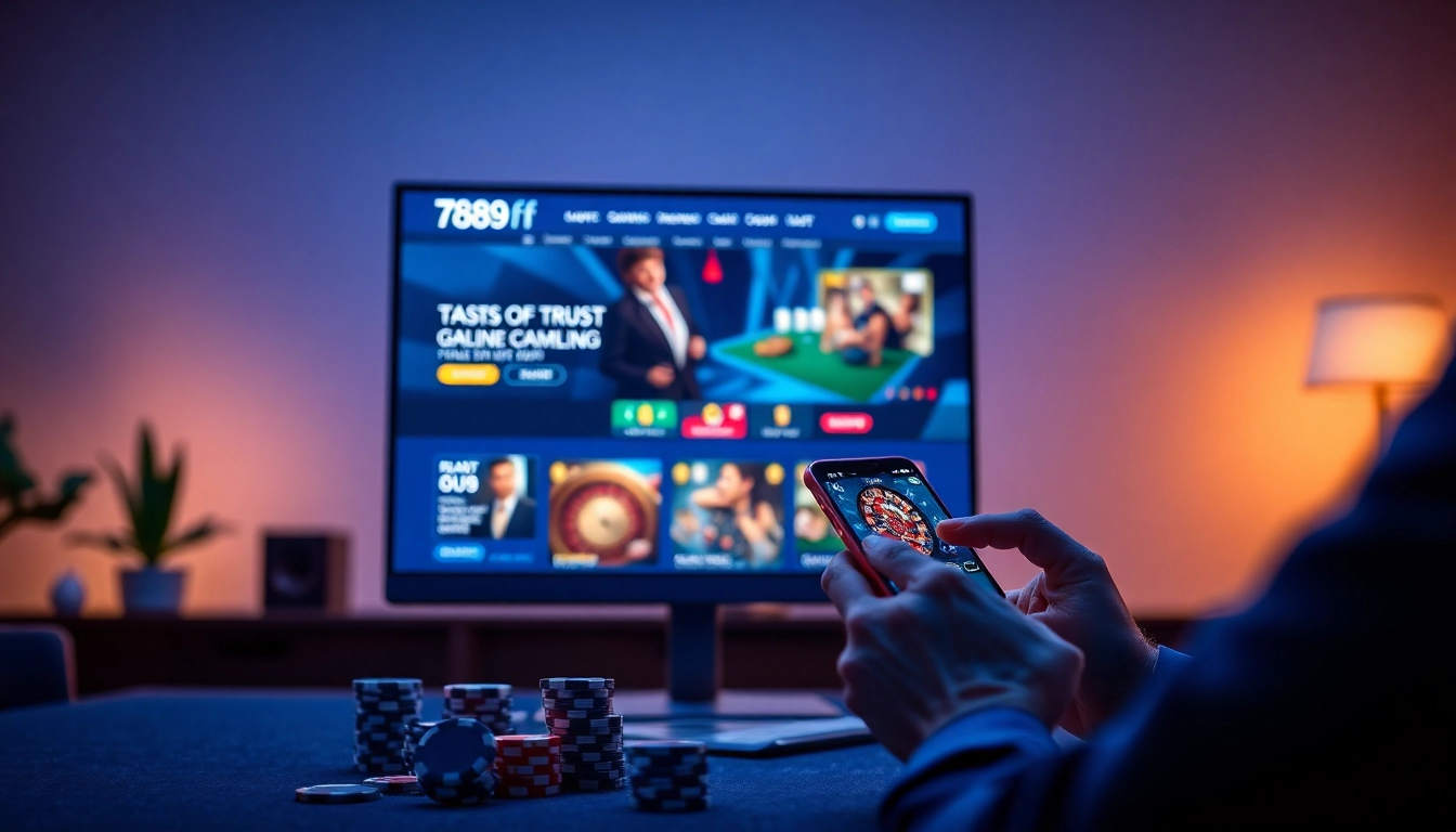Interactive gambling interface of 789f showcasing modern casino games.