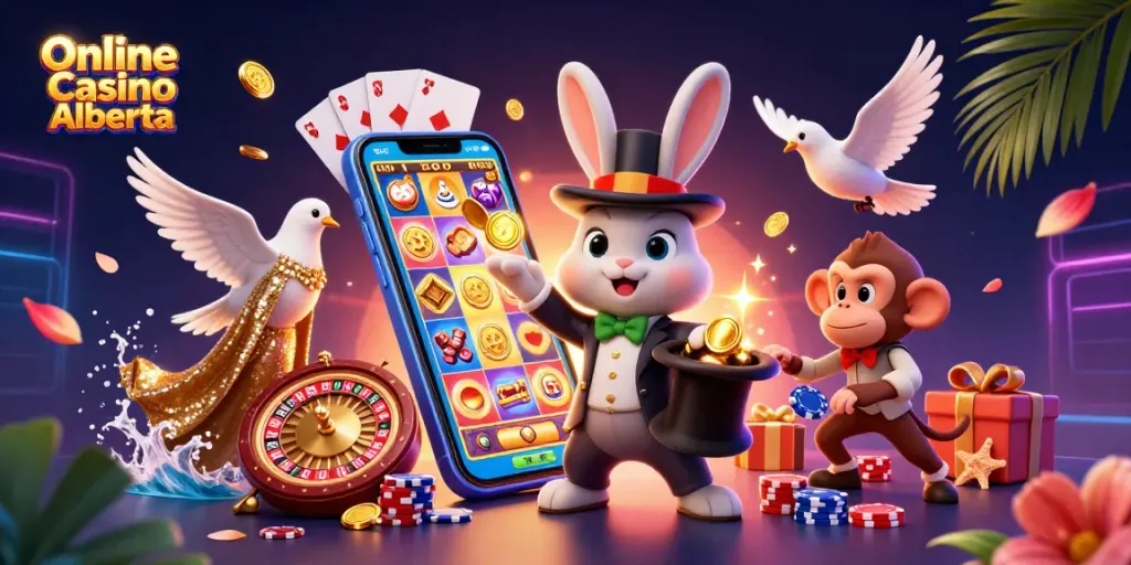 Engage with exciting games at Online Casino Alberta featuring magical characters and vibrant gaming elements.