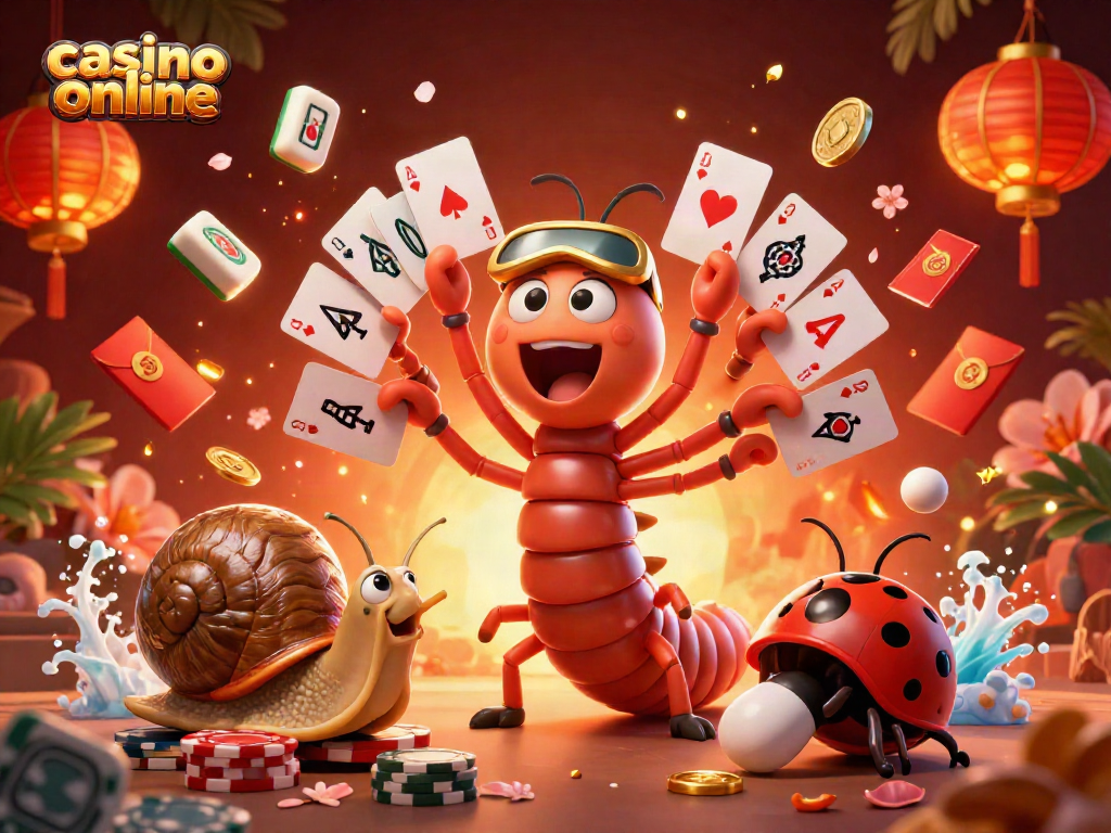 Experience immersive gameplay with casino online elements featuring vibrant characters and festive decorations.