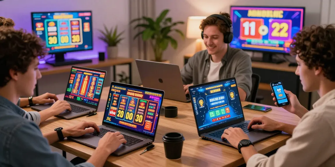 Players enjoying credit card gaming experiences at https://thegbhouse.co.uk/ in a lively home office setting with engaging visuals.