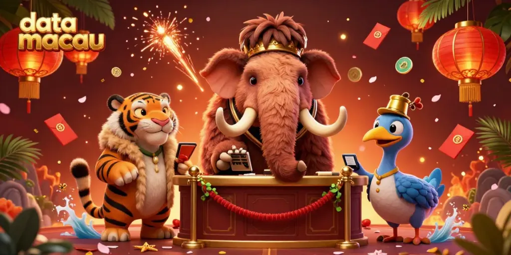 Melihat hasil data Macau terbaru setelah live draw dengan bouncer kasino dan tamu VIP.