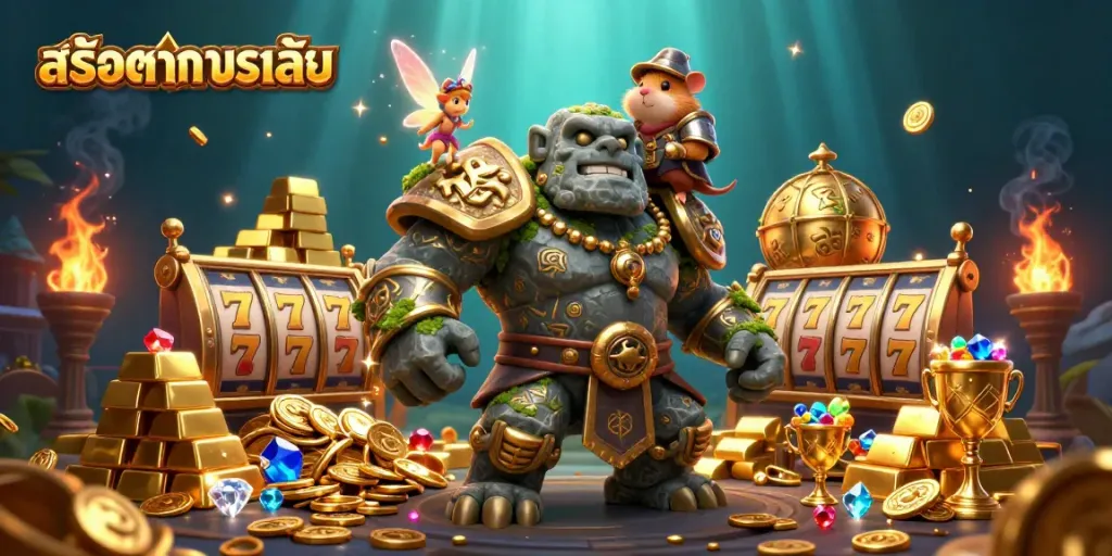 เล่น สล็อตทดลองเล่น กับการ์ตูนสามมิติสุดว้าวที่มีค่าของทองคำและอัญมณี