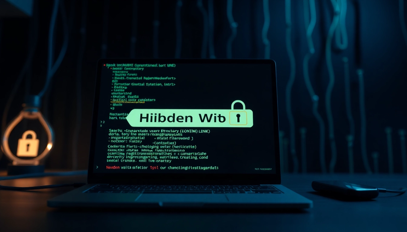 Discover the secure interface showcasing the hidden wiki url and .onion link directory in a modern digital setup.