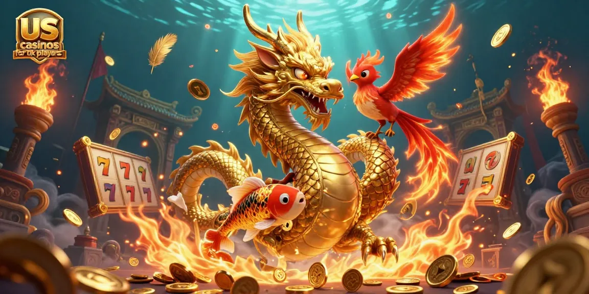 Engage with the exciting world of us casinos for UK players featuring dragons, phoenixes, and coins.