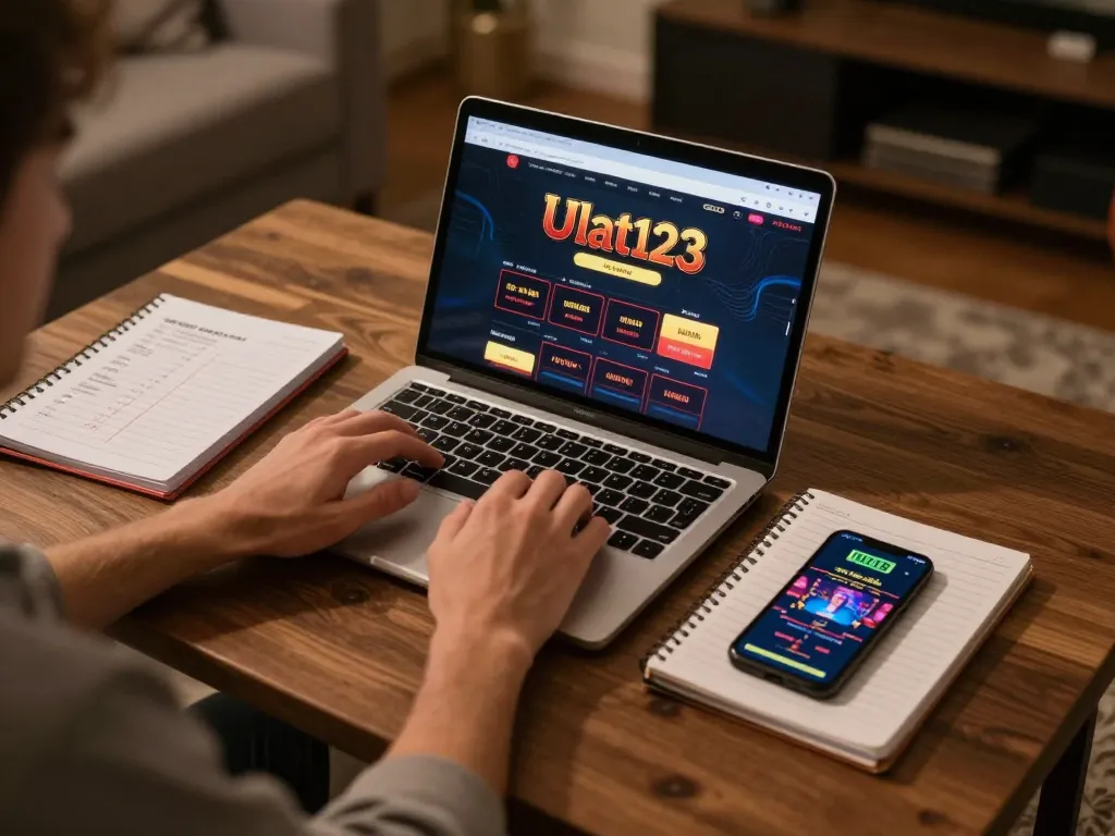 Pengalaman permainan yang menarik di Ulat123 yang menampilkan pengalaman kasino online di rumah.