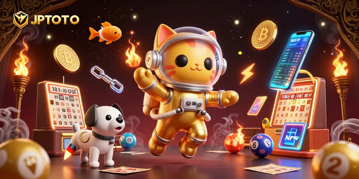JPTOTO engages players in excitement with lottery-style gameplay and dynamic visuals in a vibrant 3D scene.