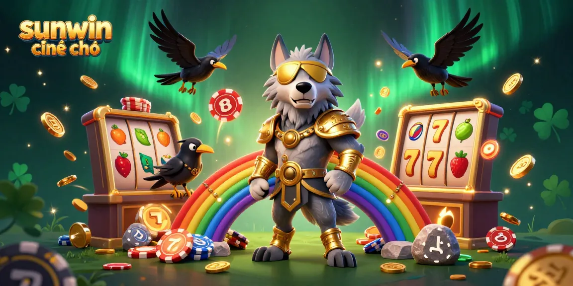 Play at sunwin chính chủ and enjoy thrilling slot games amid vibrant casino graphics.