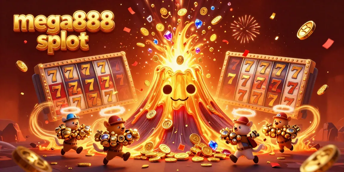 Experience the excitement of mega888 slot with thrilling treasures from a golden volcano.