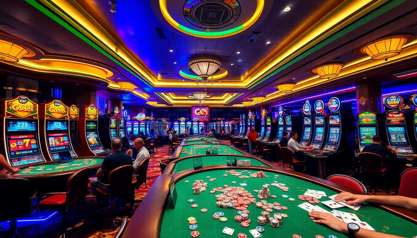Experience the thrill of gambling at GO 88 with vibrant tables and lively players.