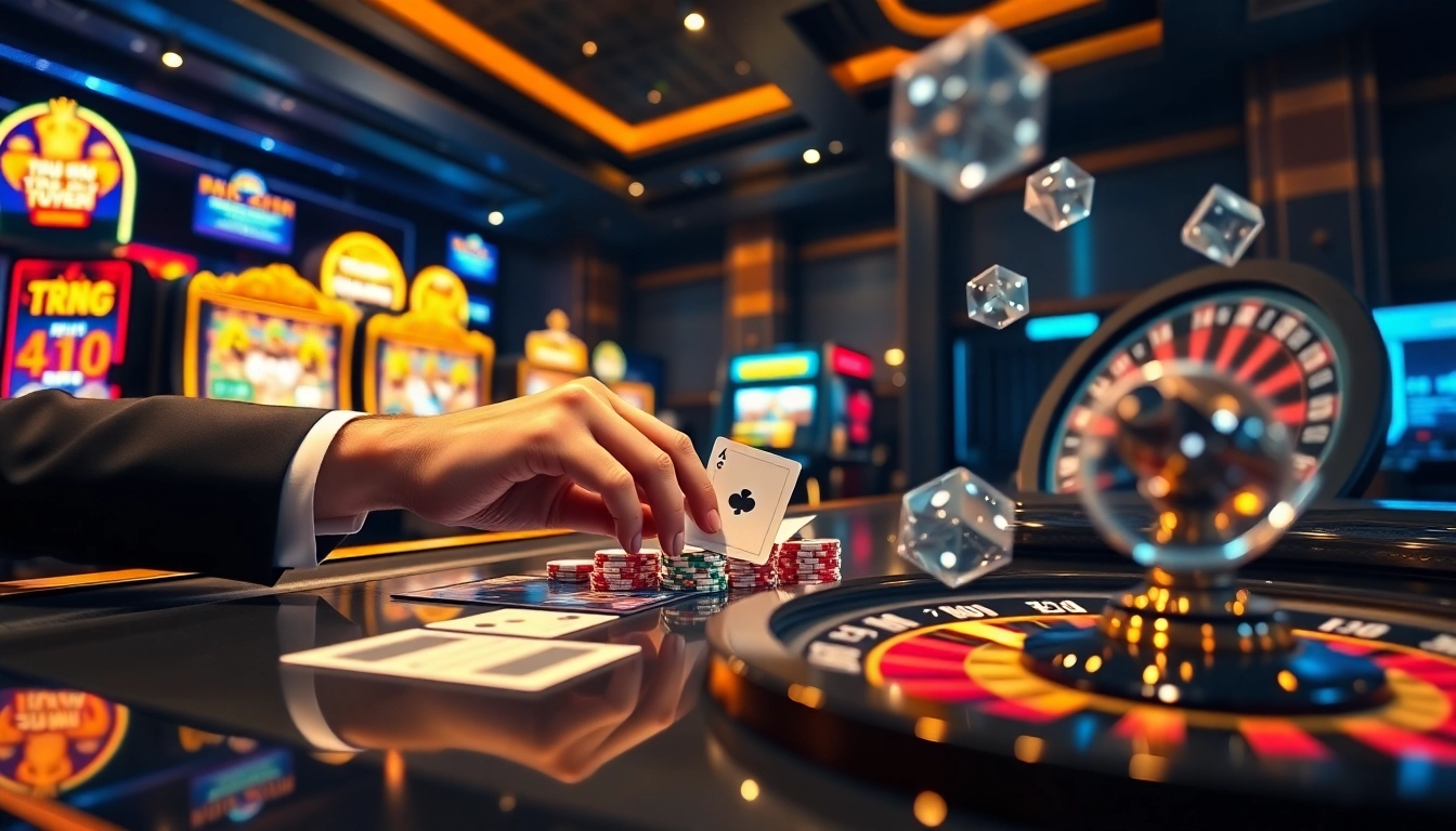 Professional gambler engaging with lô đề trực tuyến betting interface featuring digital chips and fast odds updates