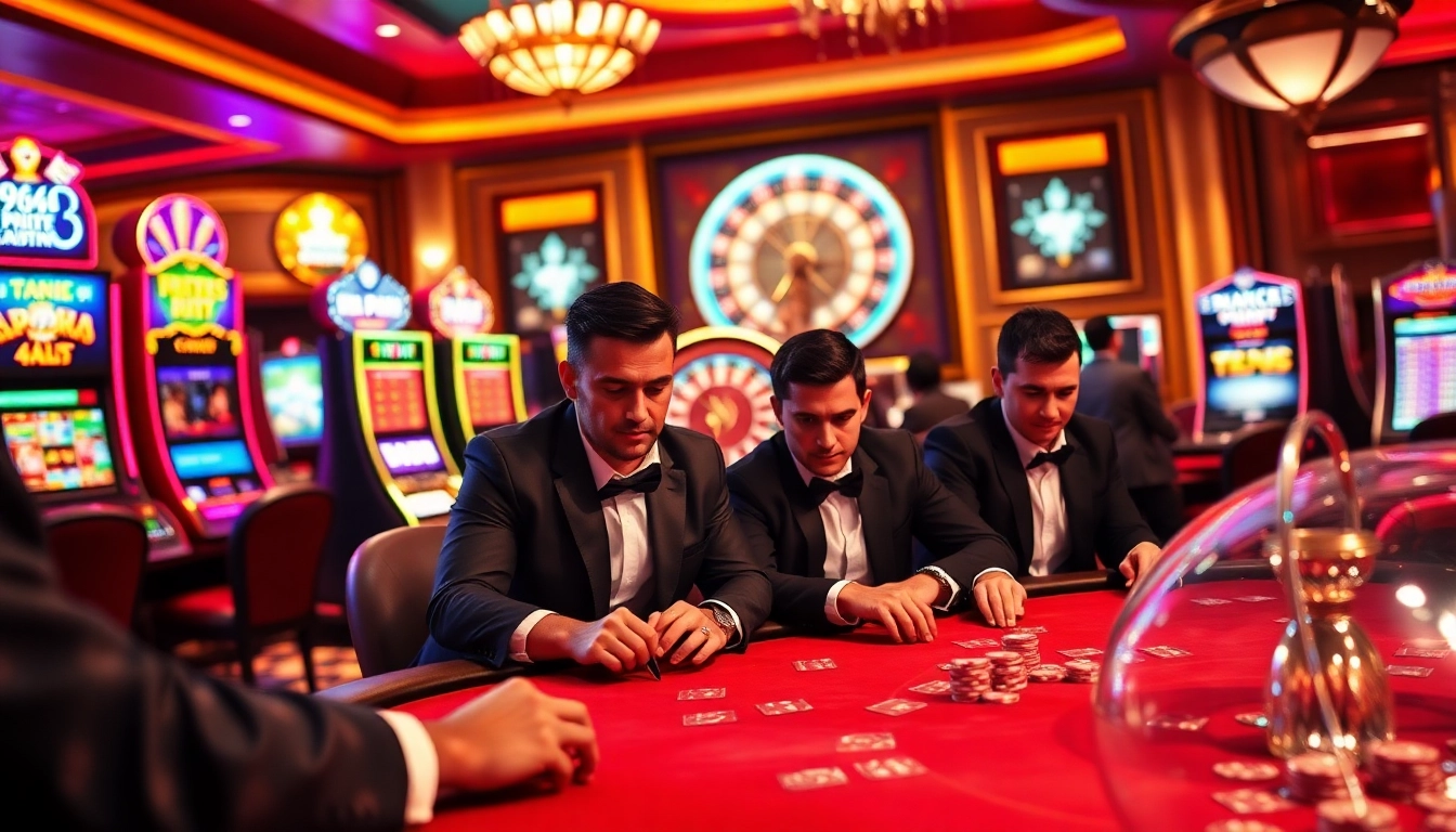 Players strategizing at a poker table, experiencing the excitement of gambling at https://rr9977.com/.
