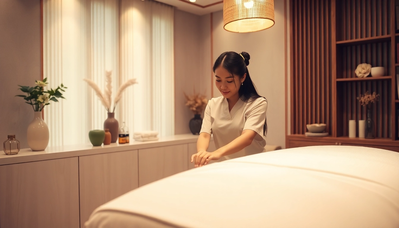 Experience ultimate relaxation with 동탄출장마사지 in a serene massage room.