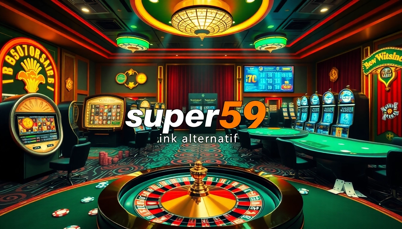 Experience the thrill of winning with super59 link alternatif at a vibrant casino scene full of excitement.