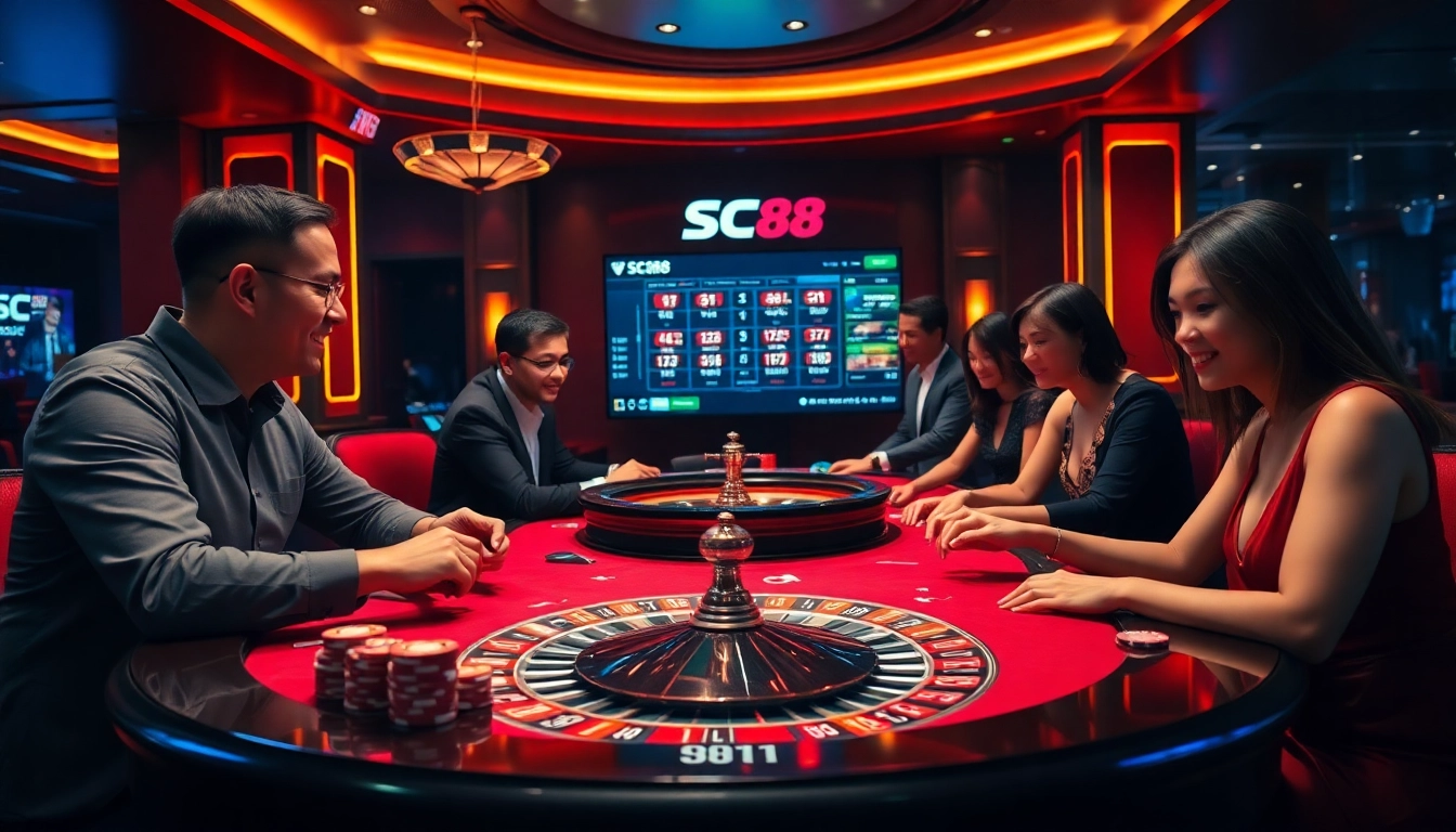 Experience premium quality gaming at Thương Hiệu Cá Cược SC88 with vibrant poker games and exciting atmosphere.
