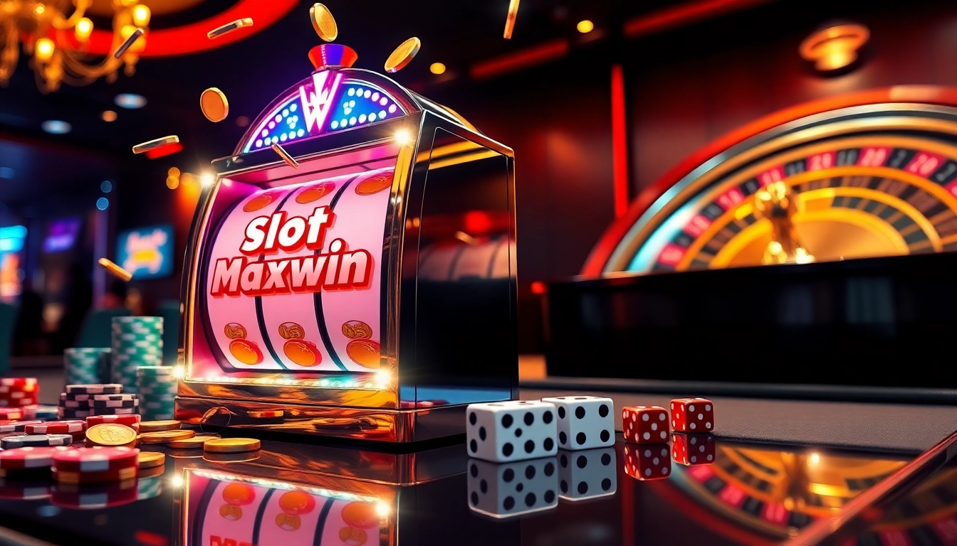Experience excitement at Slot Maxwin with dynamic slot machines and vibrant casino ambience.